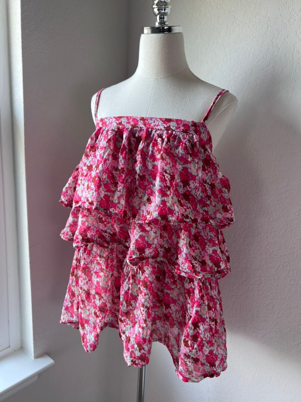 Free People Floral Tank Top size Small